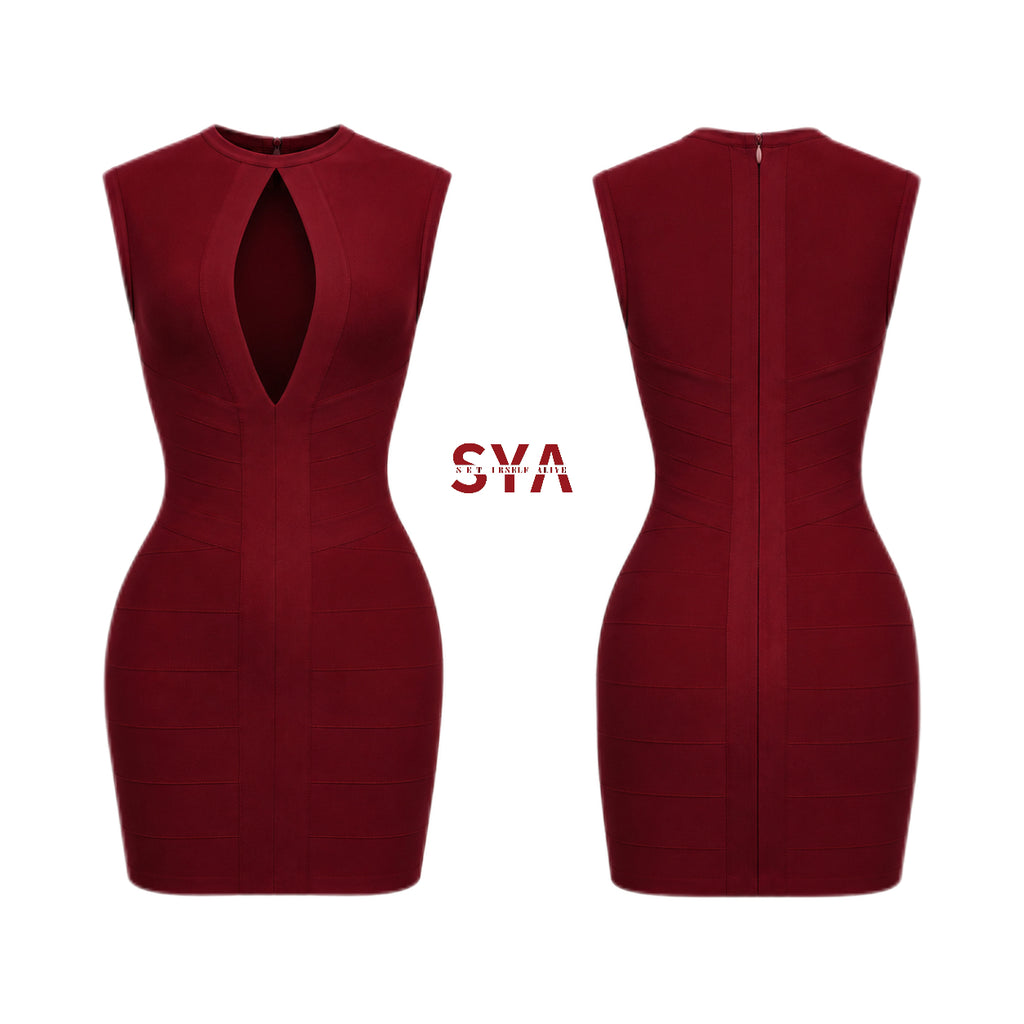 "The Siren" Allure Cutout Mini Dress