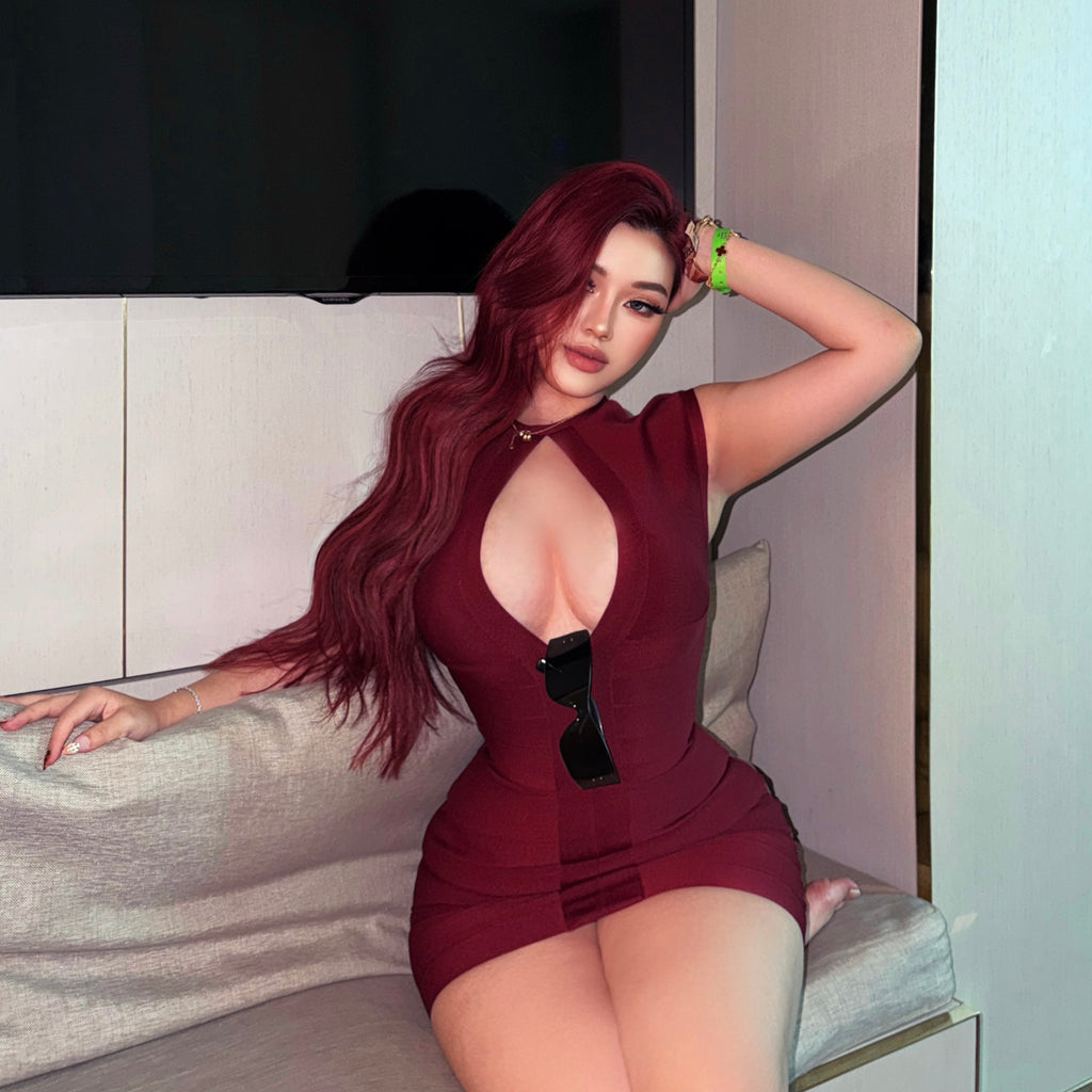 "The Siren" Allure Cutout Mini Dress