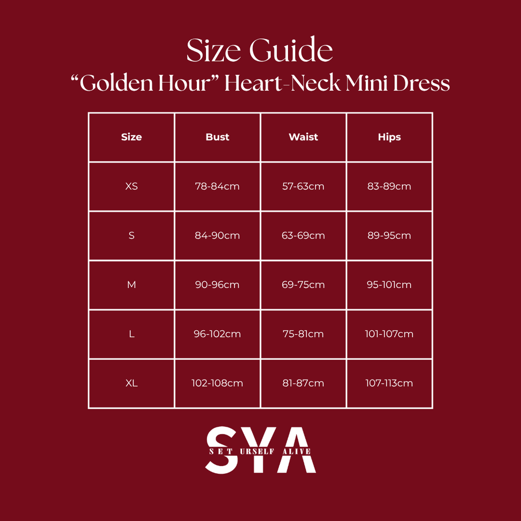 "Golden Hour" Heart-Neck Mini Dress
