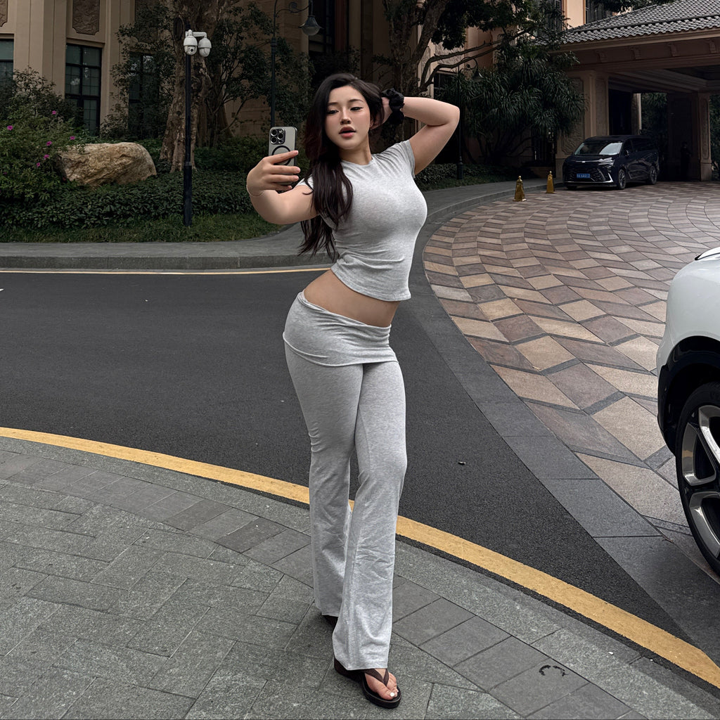 Soft Fold-over Pants