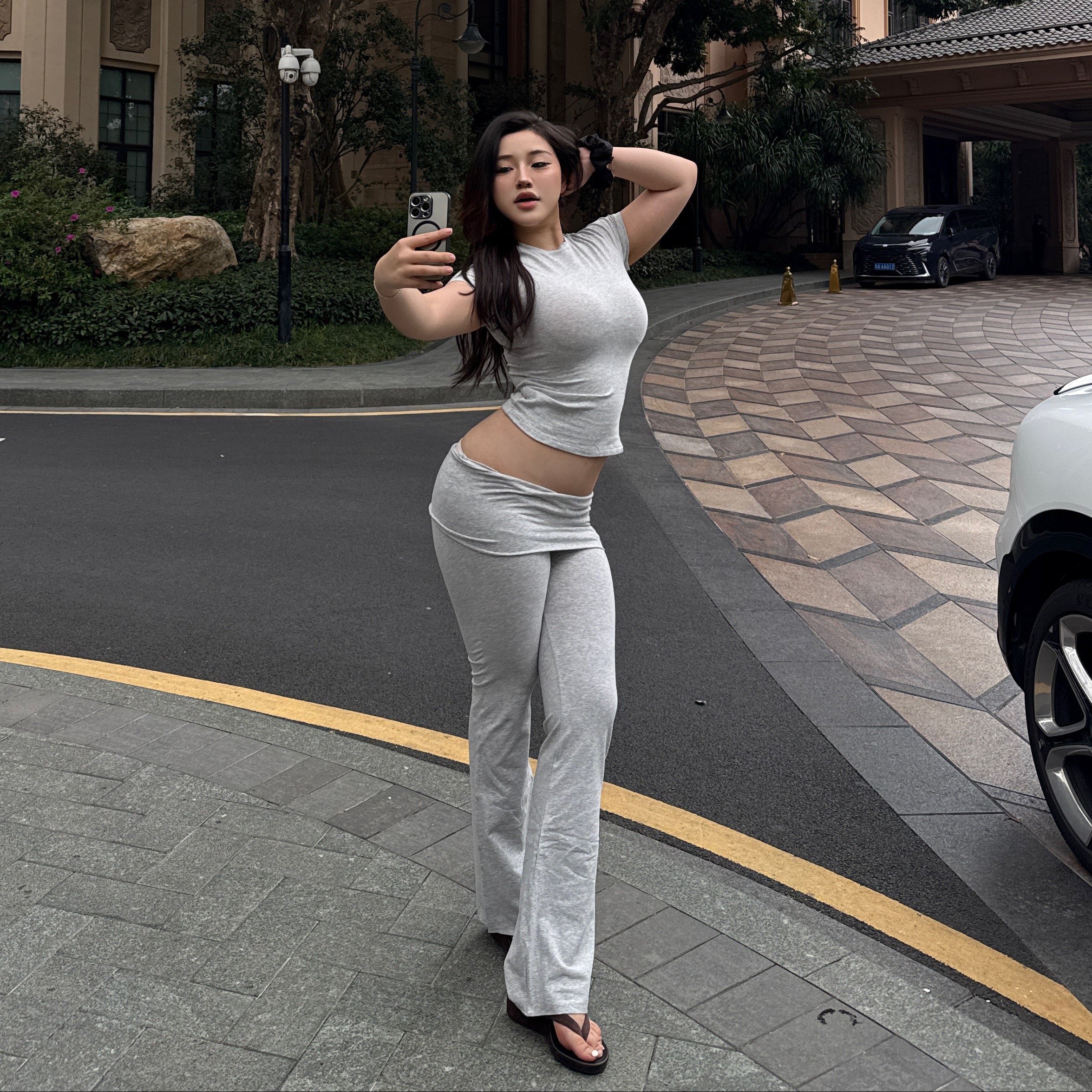 Soft Fold-over Pants