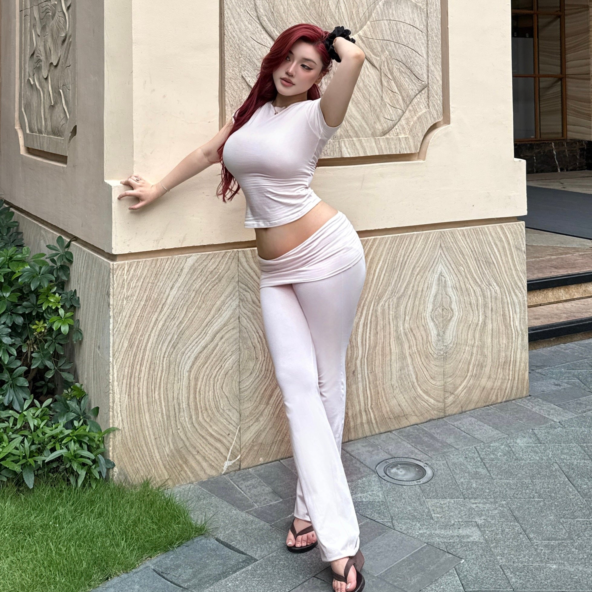 Soft Fold-over Pants