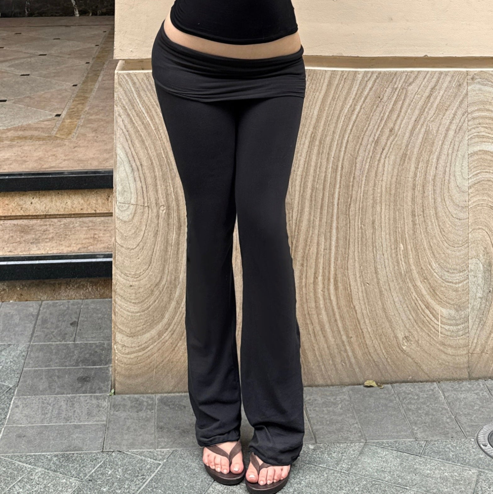 Soft Fold-over Pants