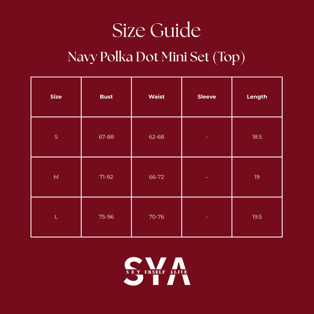 Navy Polka Dot Mini Set