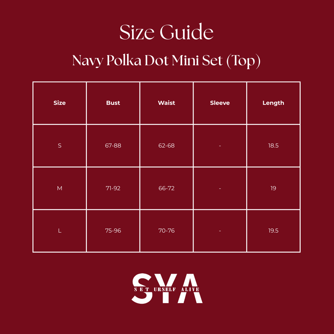 Navy Polka Dot Mini Set