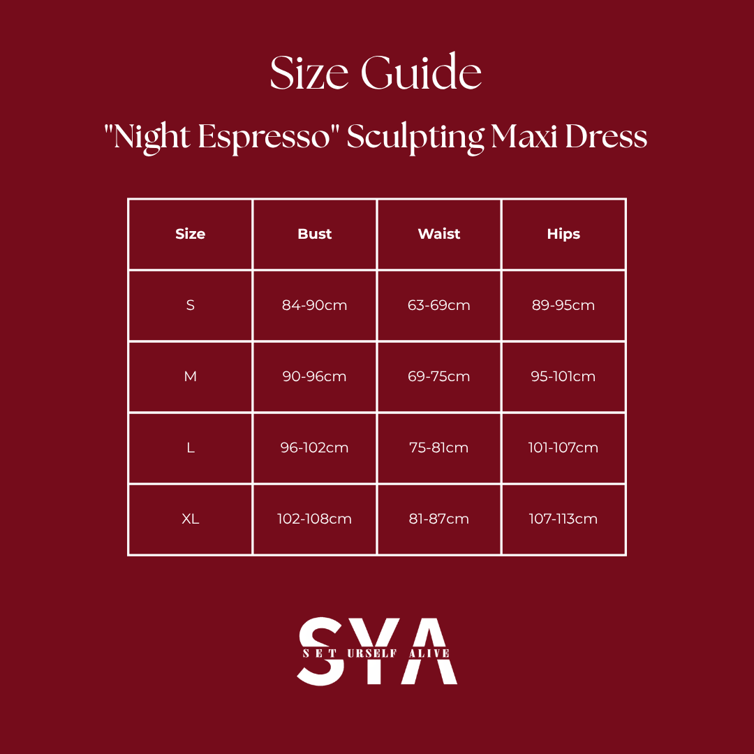 "Night Espresso" Sculpting Maxi Dress