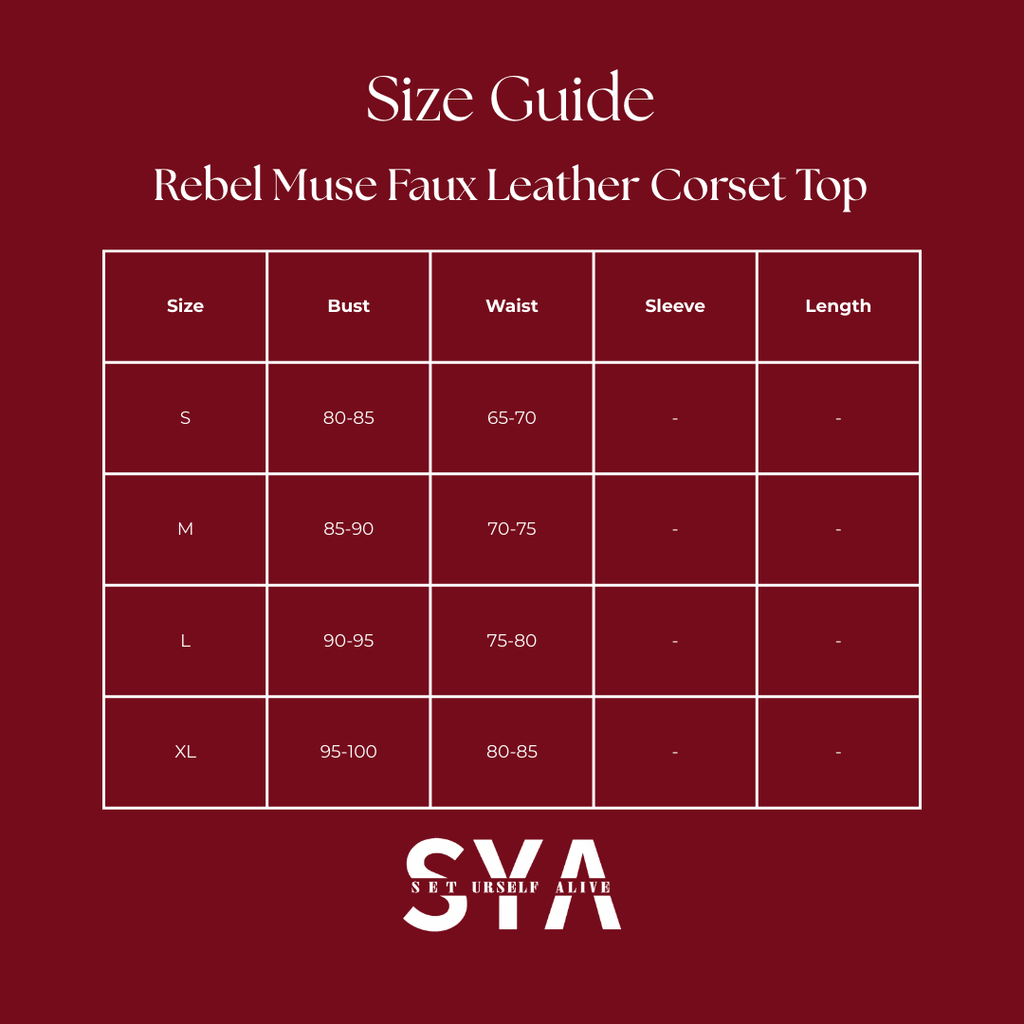 Rebel Muse Faux Leather Corset Top