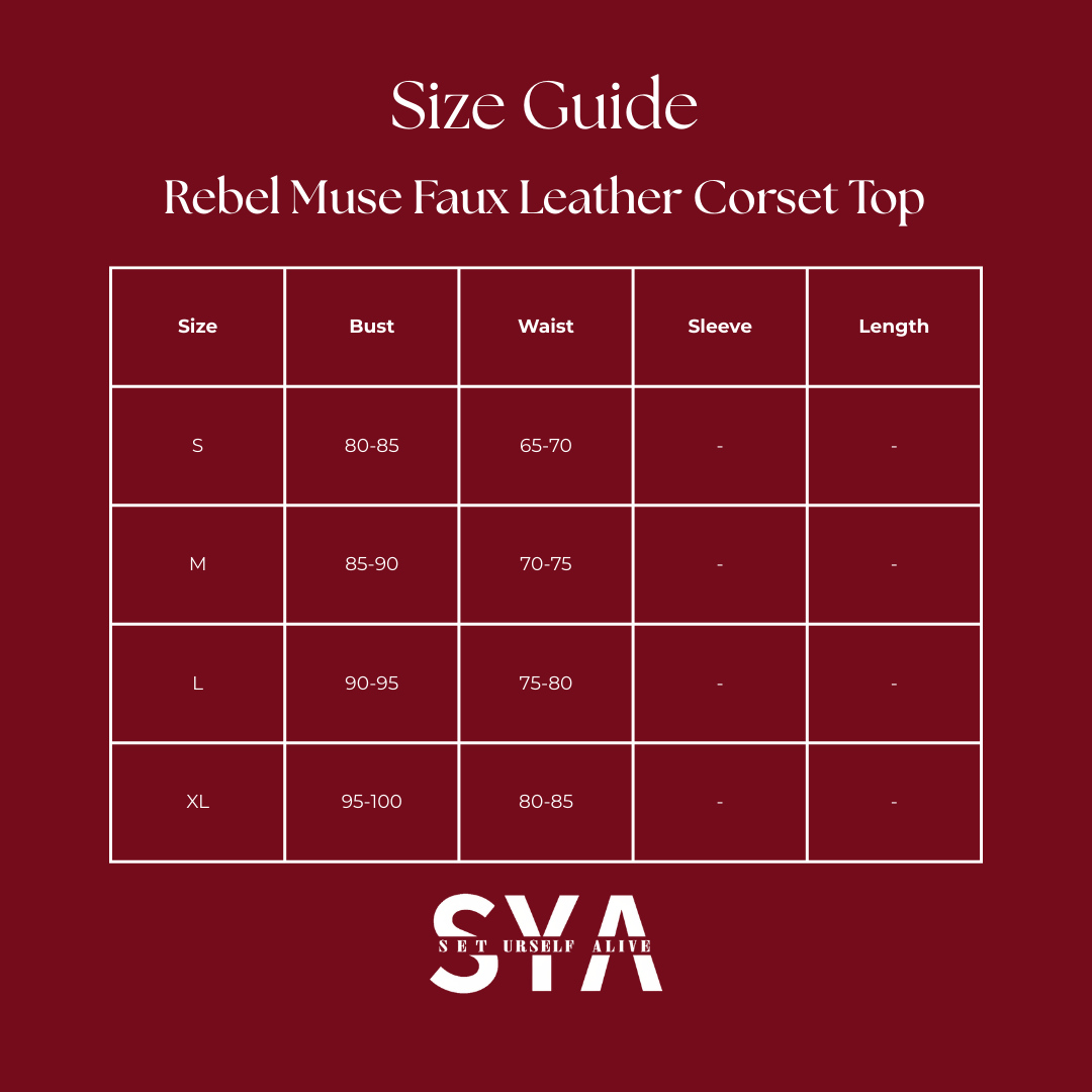 Rebel Muse Faux Leather Corset Top