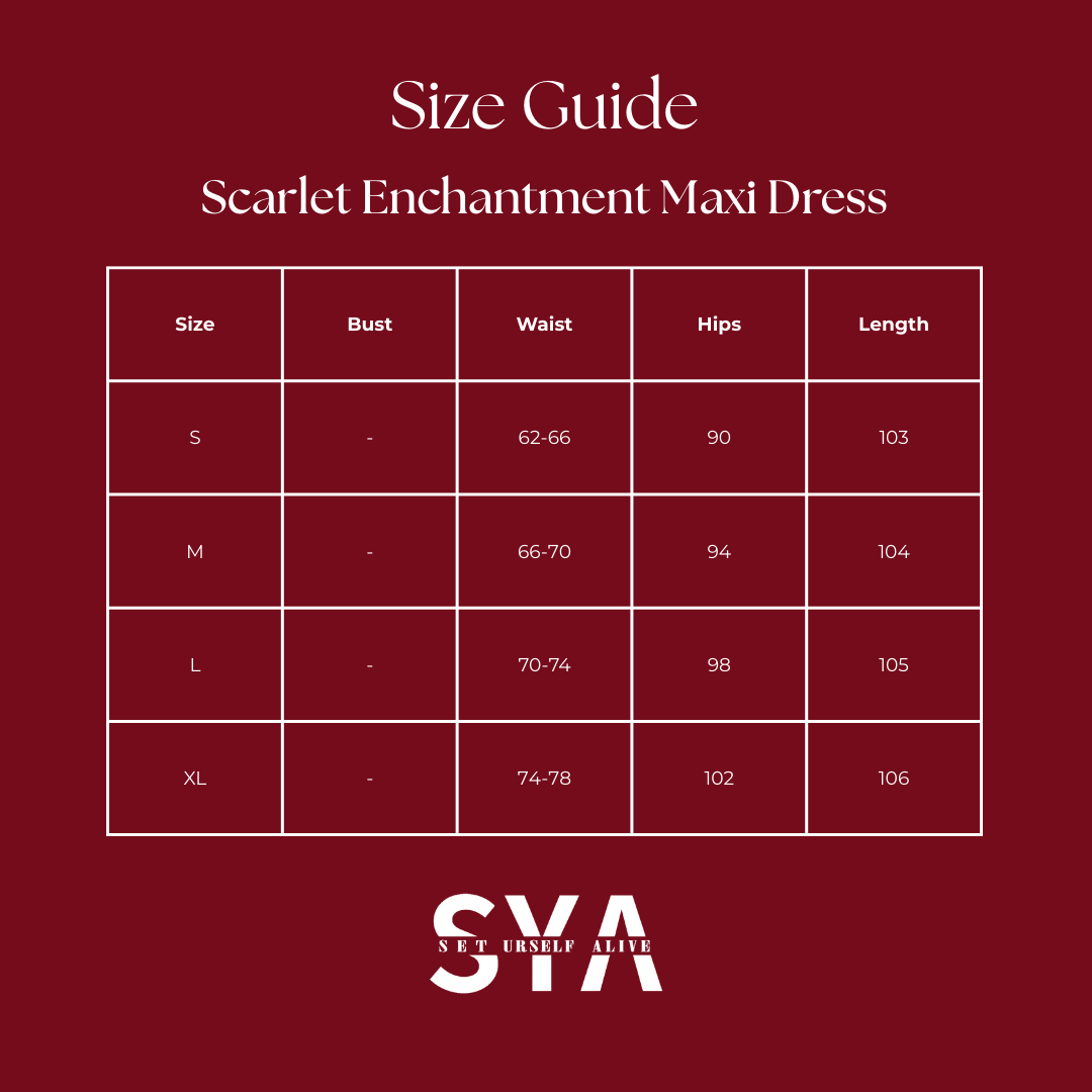 Scarlet Enchantment Maxi Dress