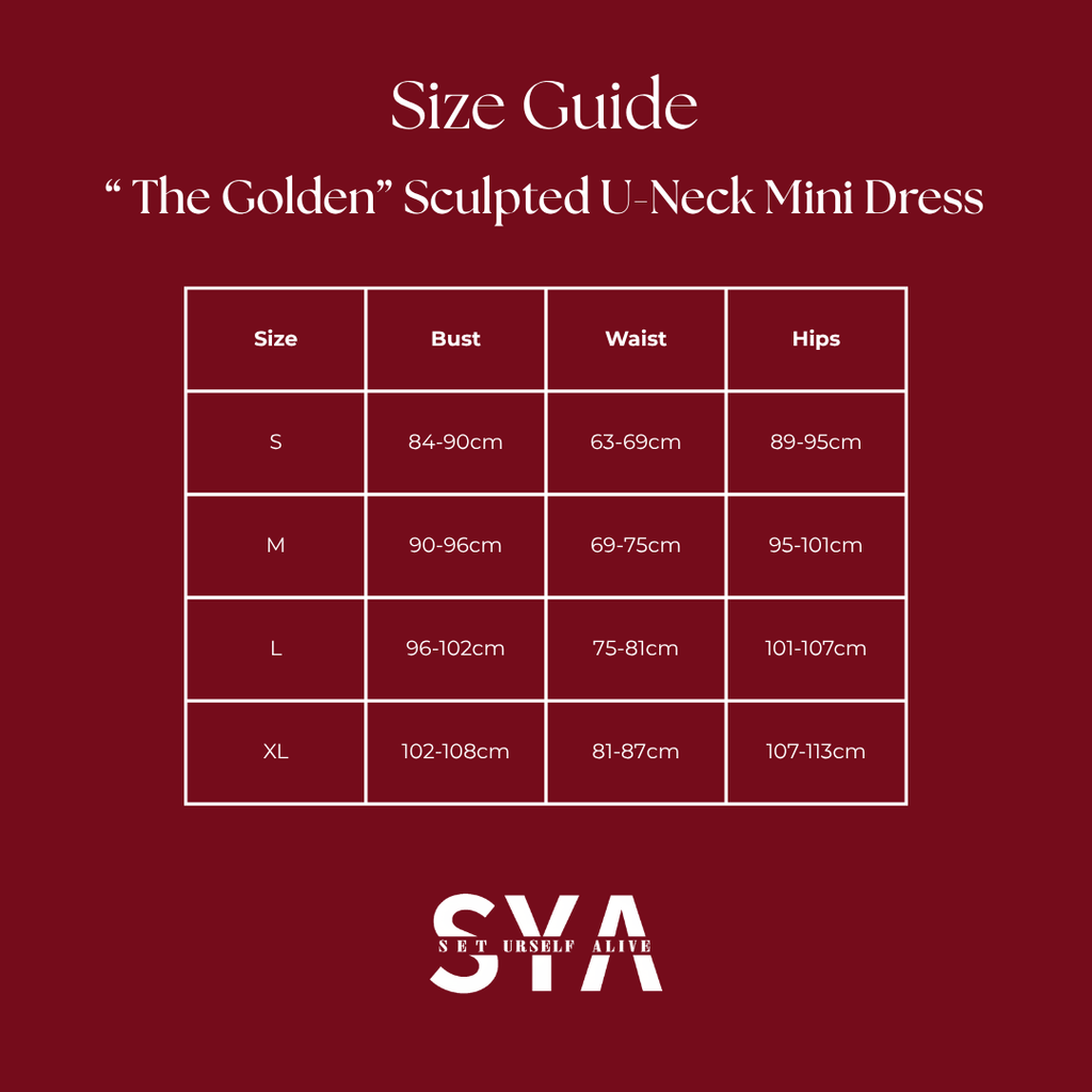 "The Golden" Sculpted U-Neck Mini Dress