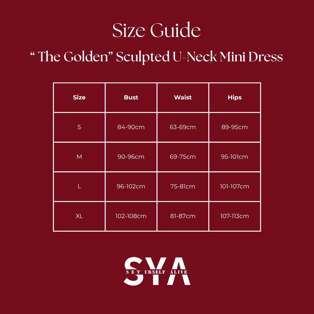 "The Golden" Sculpted U-Neck Mini Dress