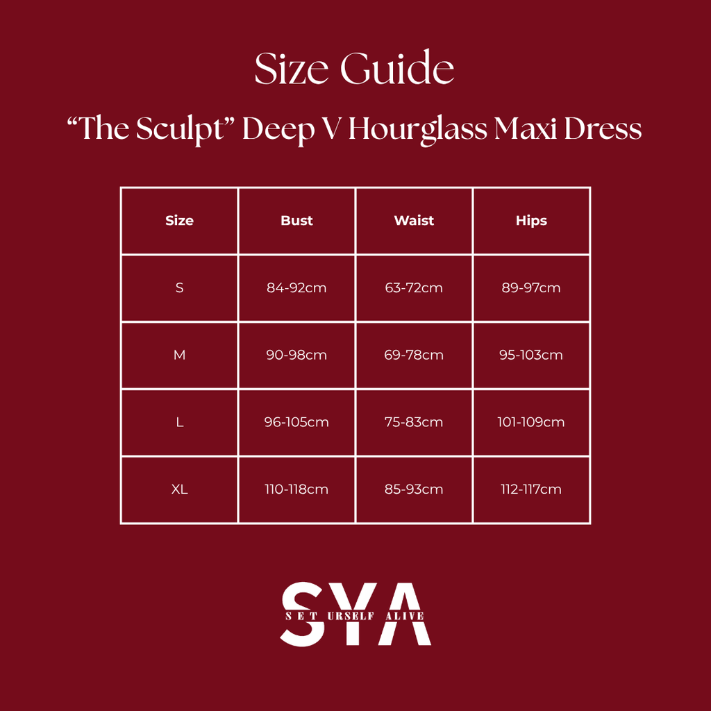 “The Sculpt” Deep V Hourglass Maxi Dress