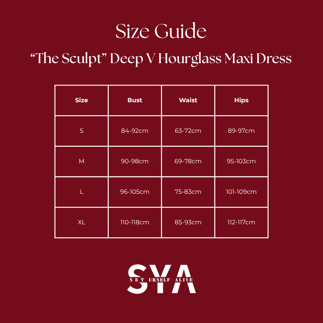 “The Sculpt” Deep V Hourglass Maxi Dress