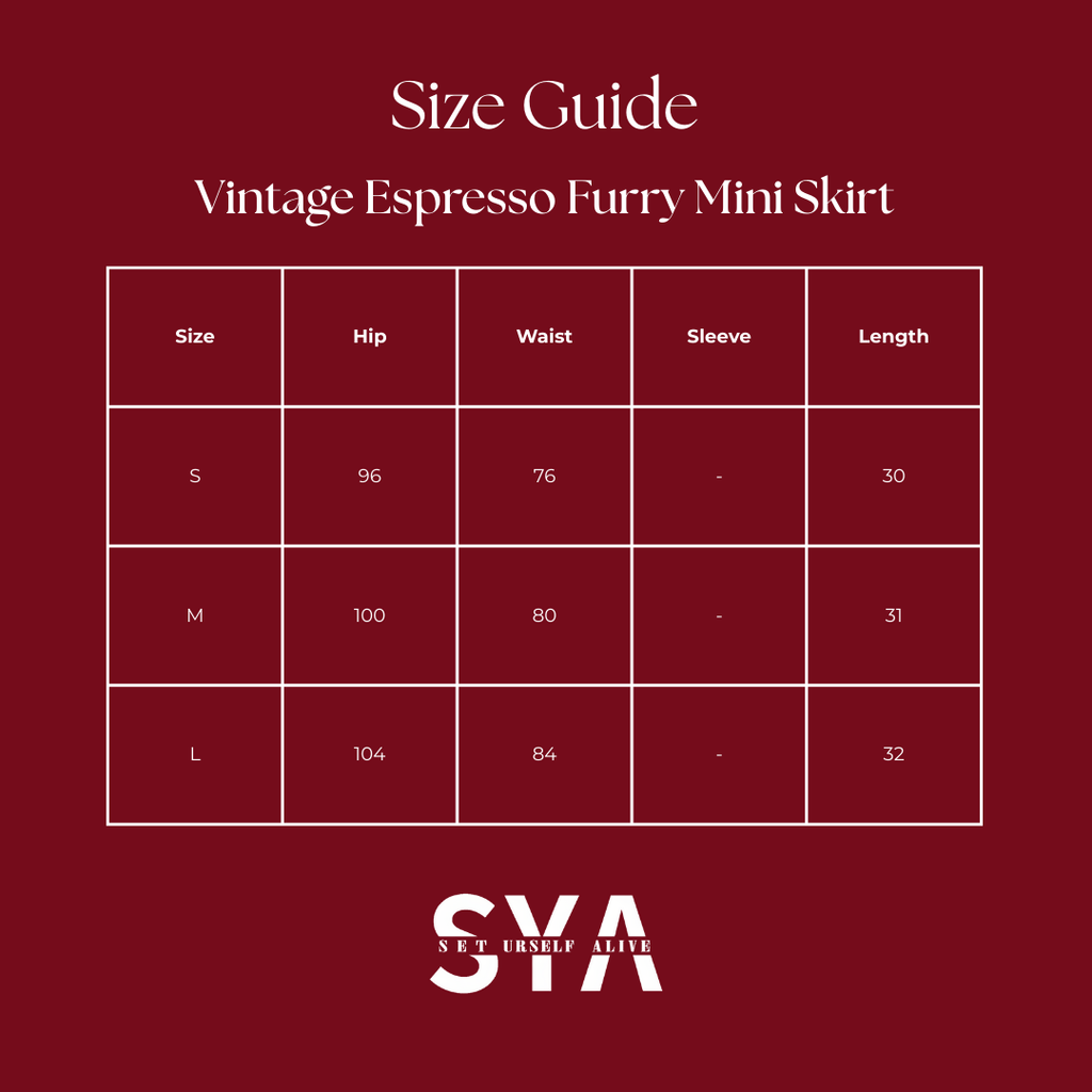 Vintage Espresso Furry Mini Skirt